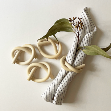 Knot Napkin Rings / Marshmallow