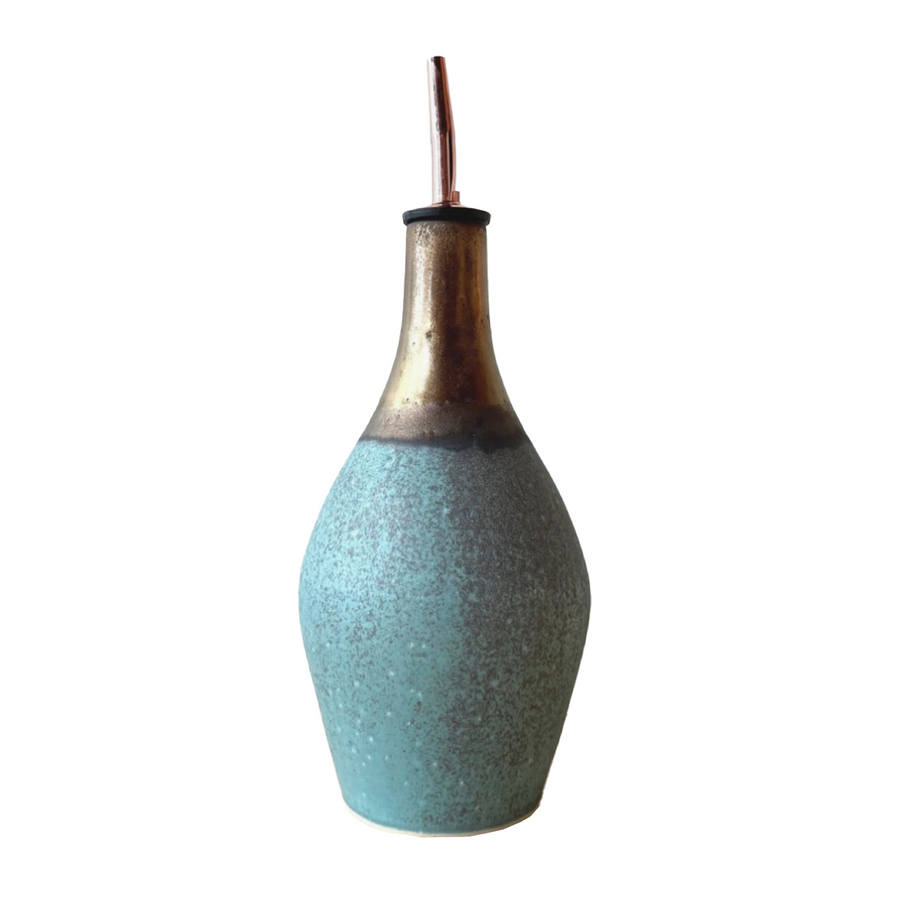 JWC Turquoise + Gold Oil Bottle