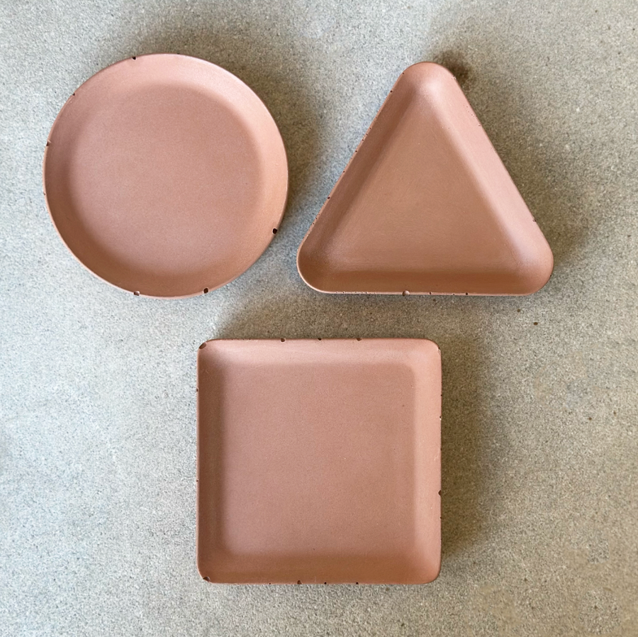 Concrete Trinket Tray / TerraCotta
