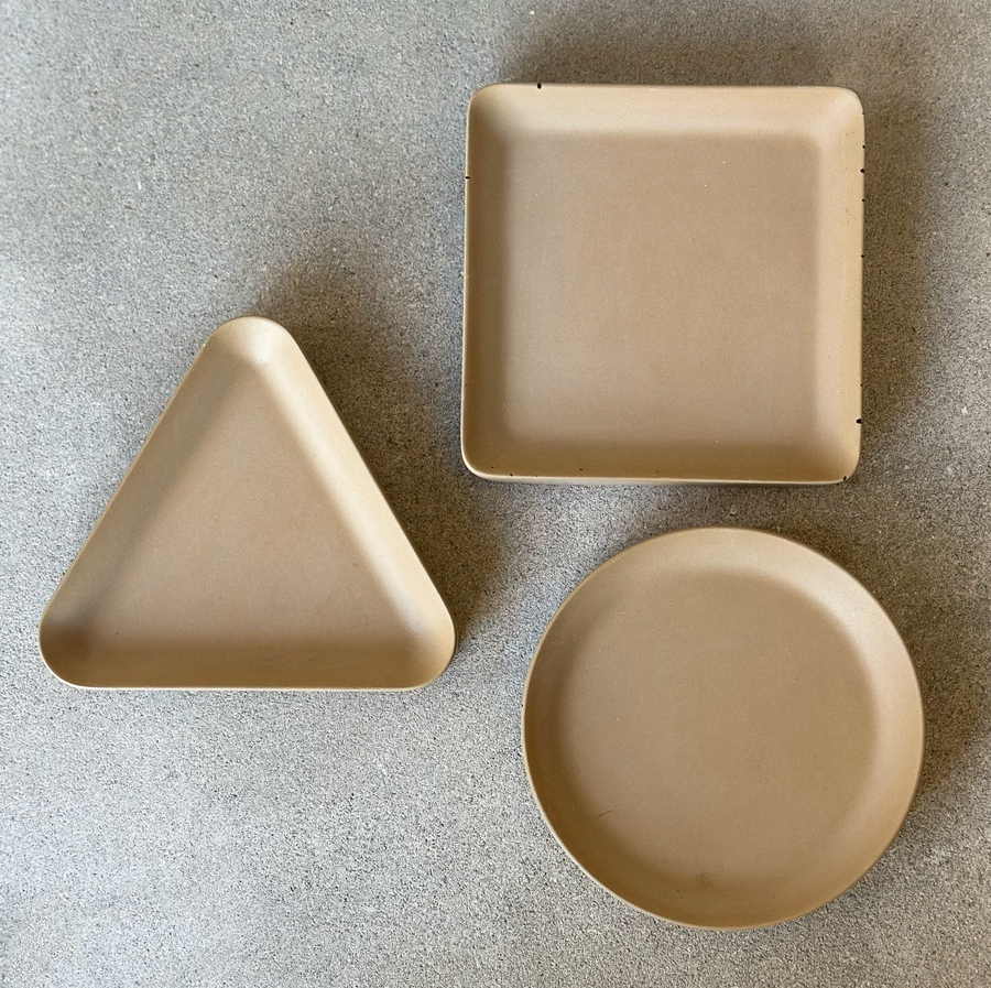 Concrete Trinket Tray / Wheat