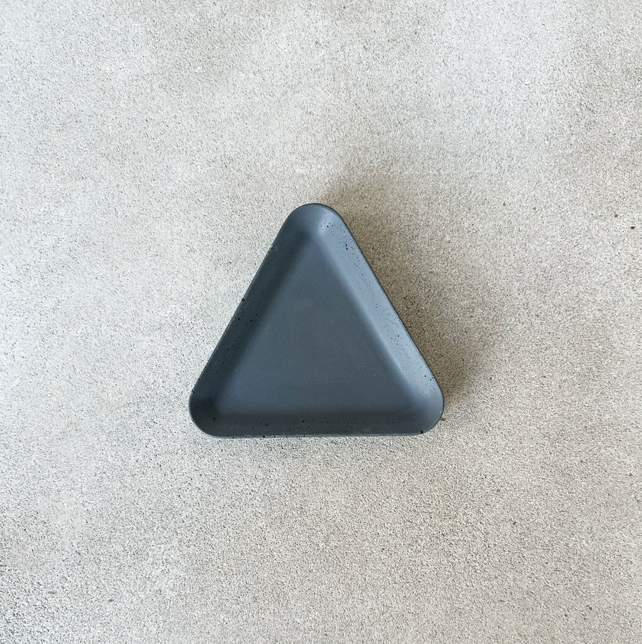 Concrete Trinket Tray / Storm