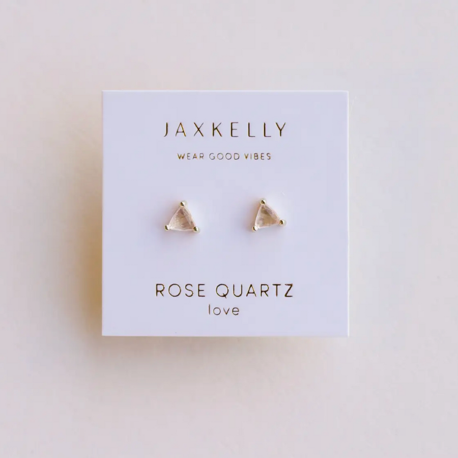 Mini Energy Gem - Rose Quartz - Earring