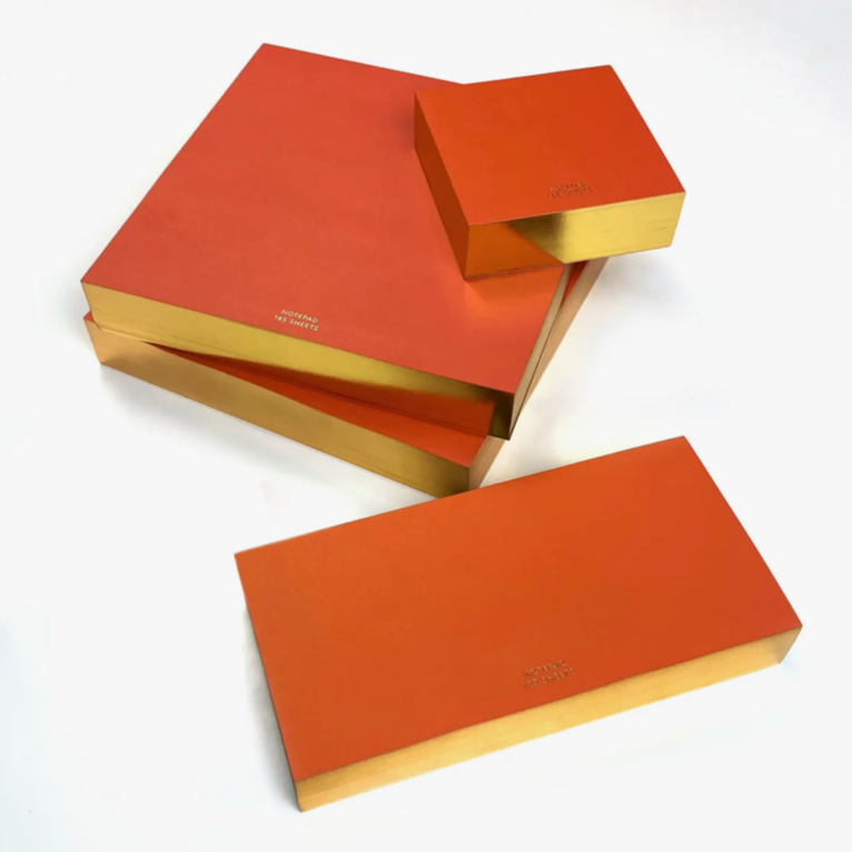 Red ColorPad with Gilded edge -small square
