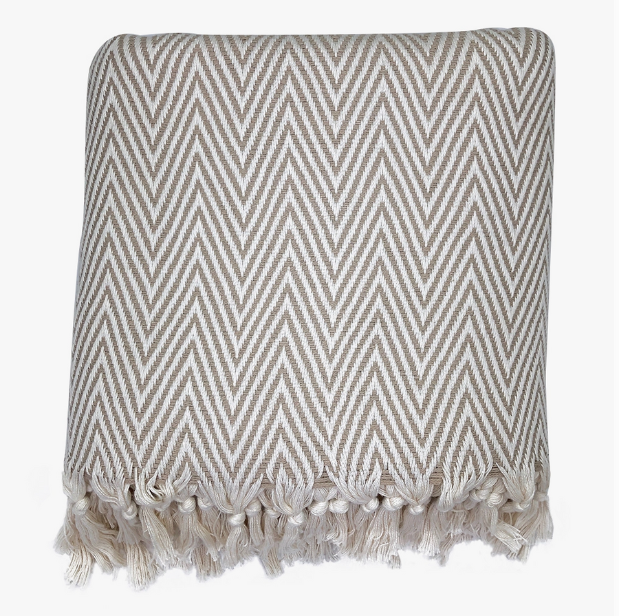 Chunky Chevron Turkish Throw