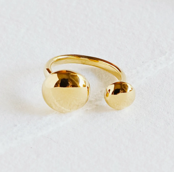 Double Button Ring