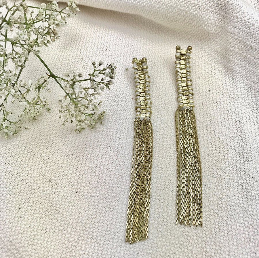 Temple Tassel Earrings