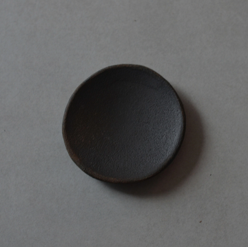 Raw Black Clay Incense Plate