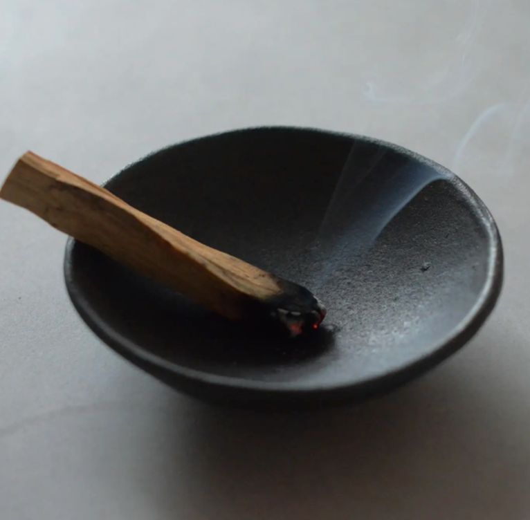 Raw Black Clay Smudging Bowl