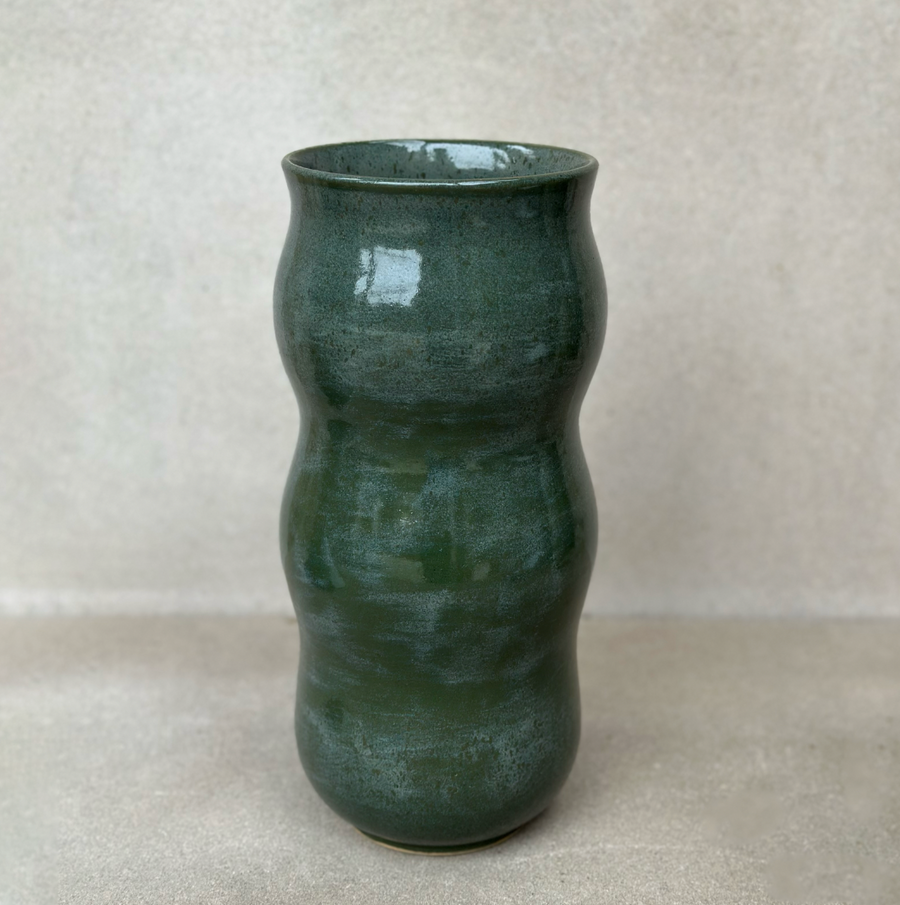 Dara Schuman Green Waves Vase