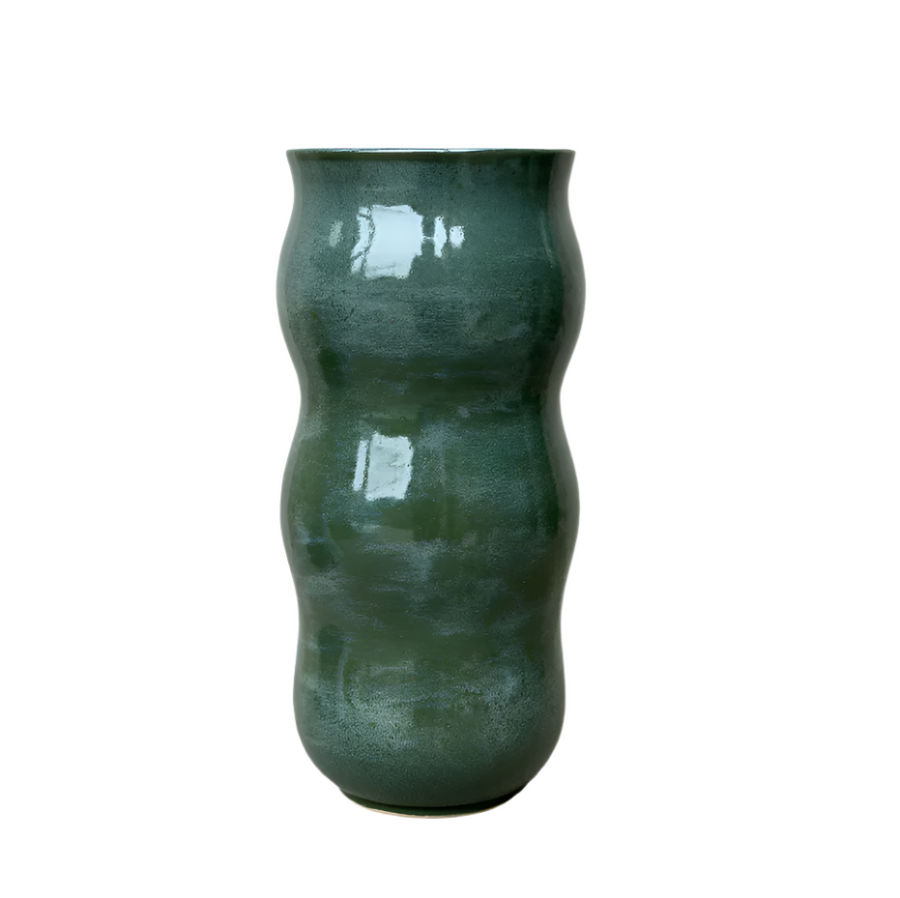 Dara Schuman Green Waves Vase