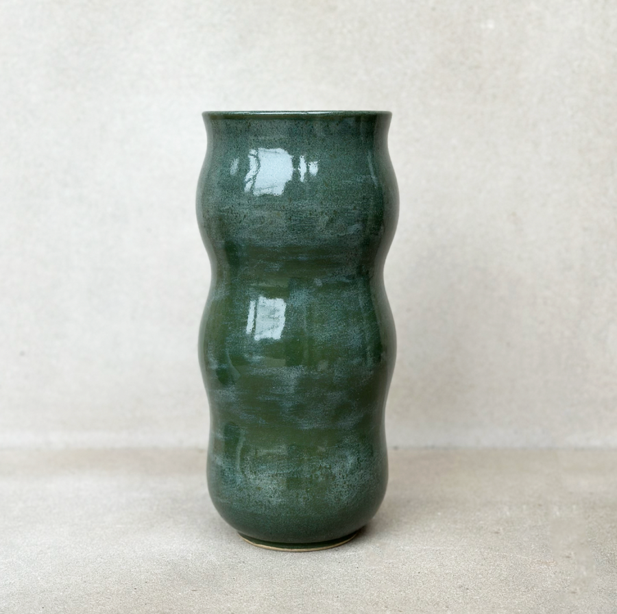 Dara Schuman Green Waves Vase