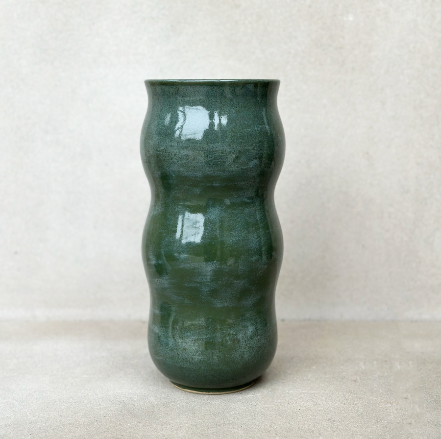 Dara Schuman Emerald Waves Vase