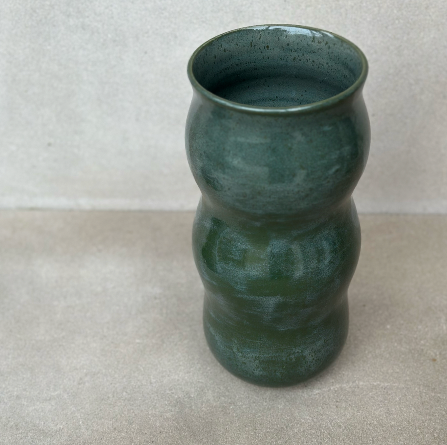 Dara Schuman Green Waves Vase