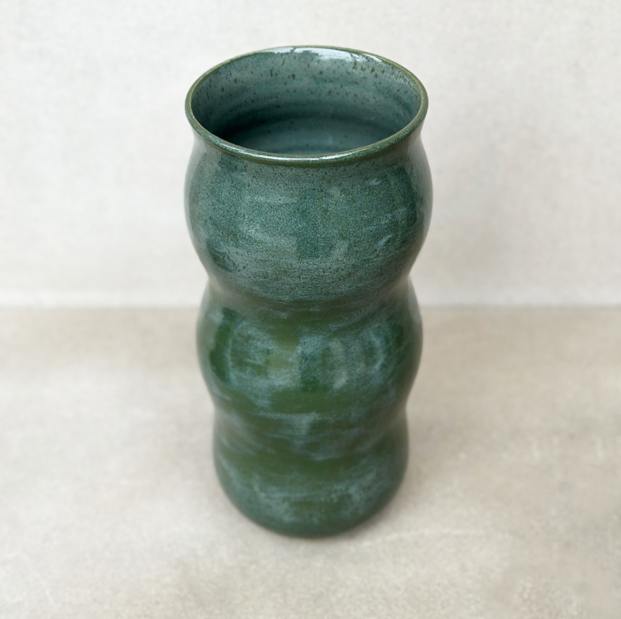 Dara Schuman Green Waves Vase