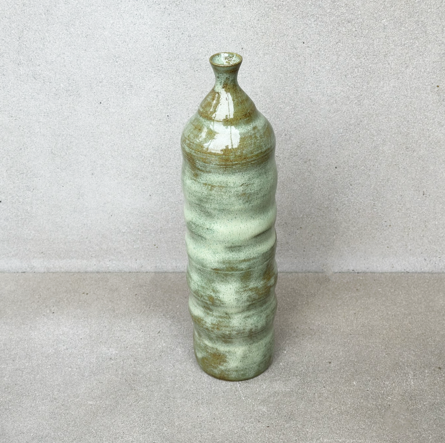 Dara Schuman Mint Waves Vase