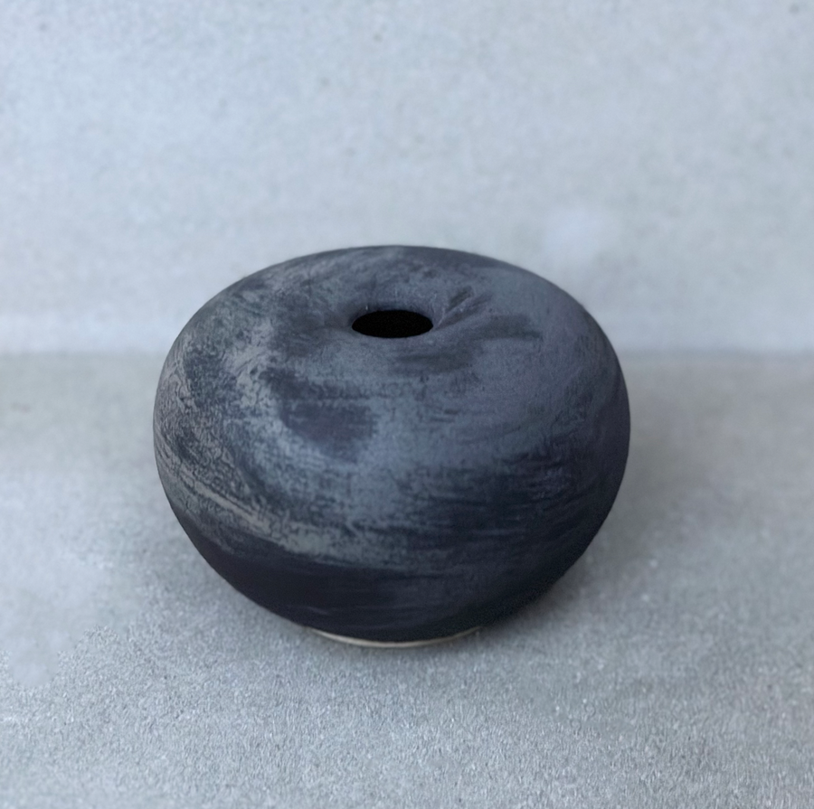 Dara Schuman Charcoal Squat Vase
