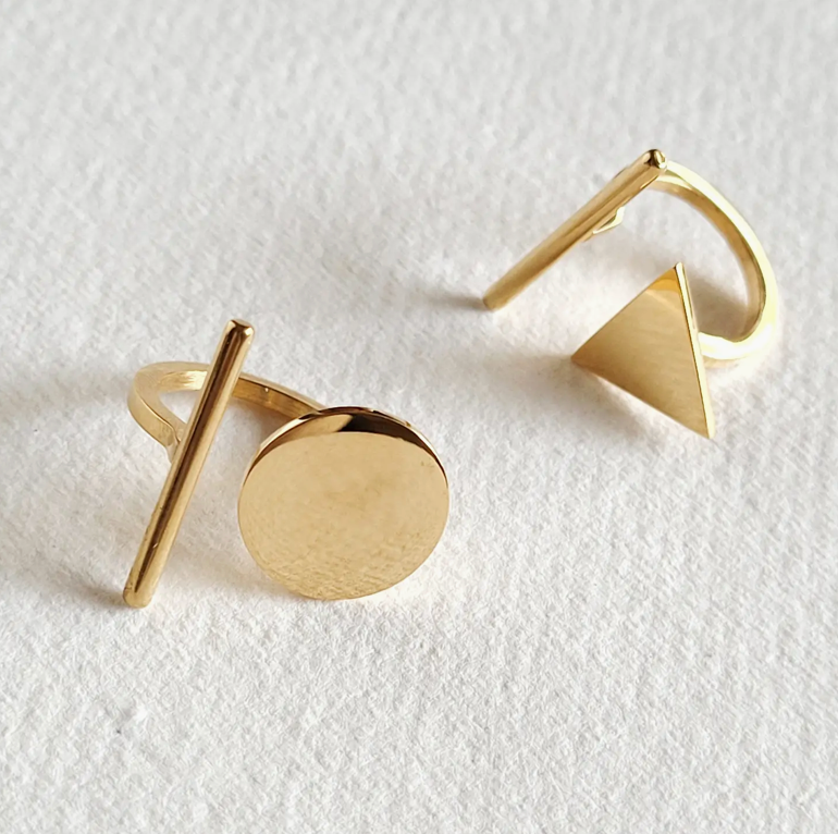 Tri Line Ring