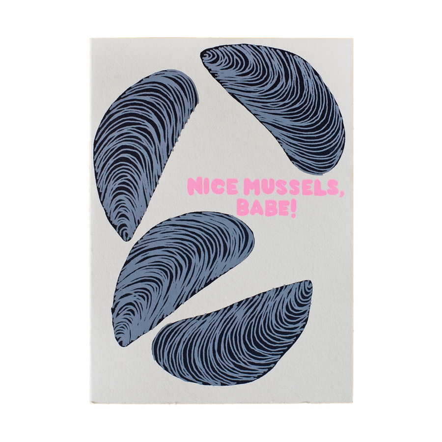 Nice Mussels Greeting Card