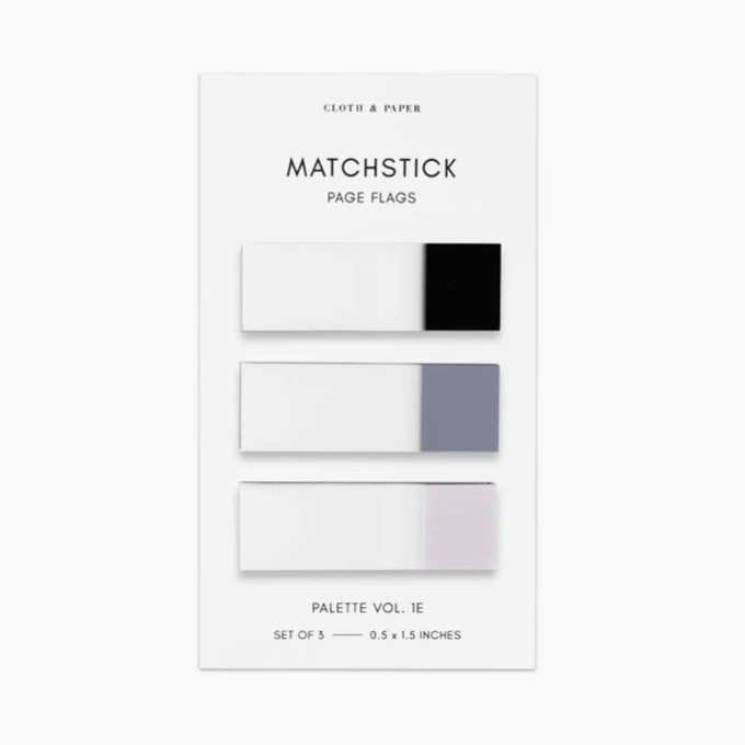 Matchstick Page Flag Set / Advant Garde/Fog/Aspen