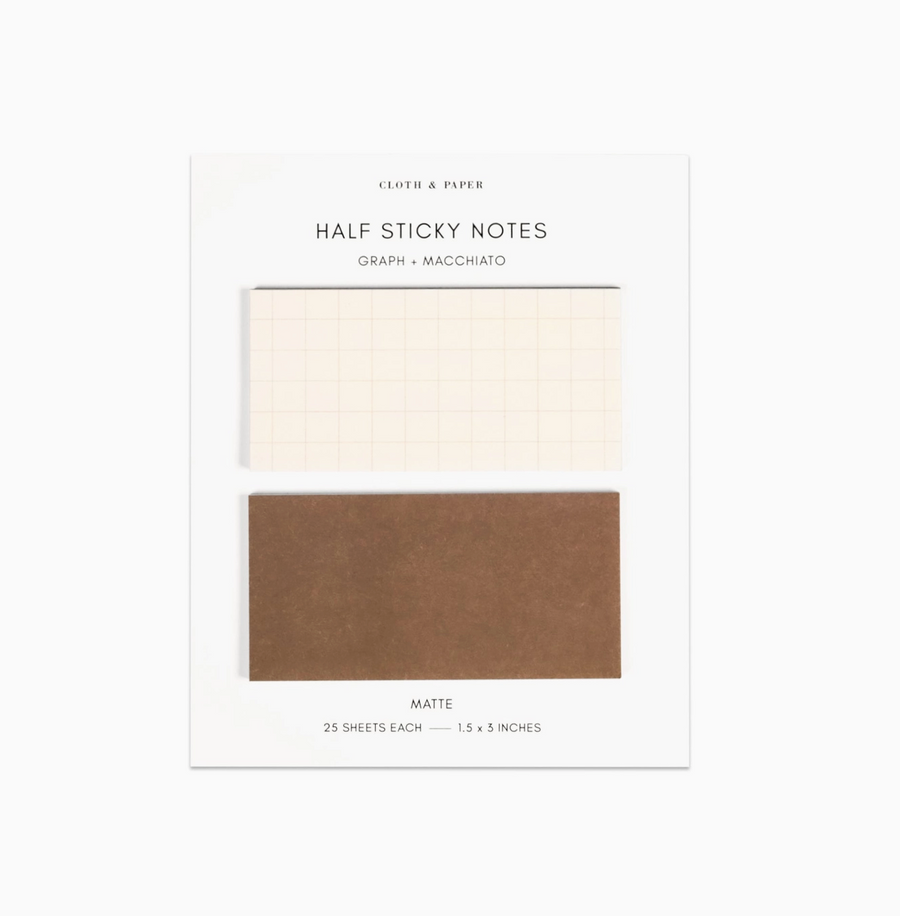 Half Sticky Notes | Graph + Macchiato