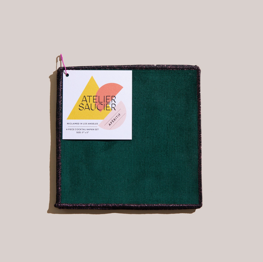 Atelier Saucier Bird of Paradise Cocktail Napkins | Set of 4