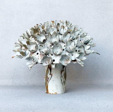 Vintage Metal Flower Finial