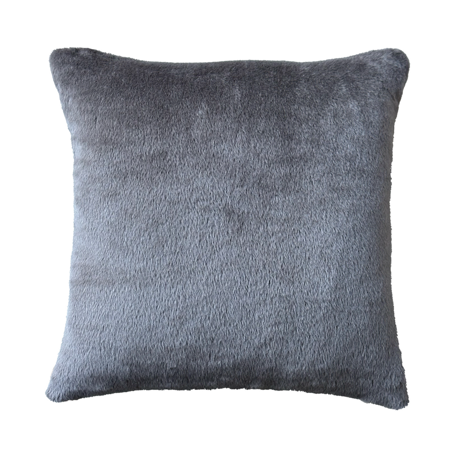 Velvet/Fur Pillow / 16” x 16”