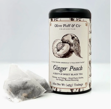 Ginger Peach Tea -- 20 Teabags in Signature Tea Tin