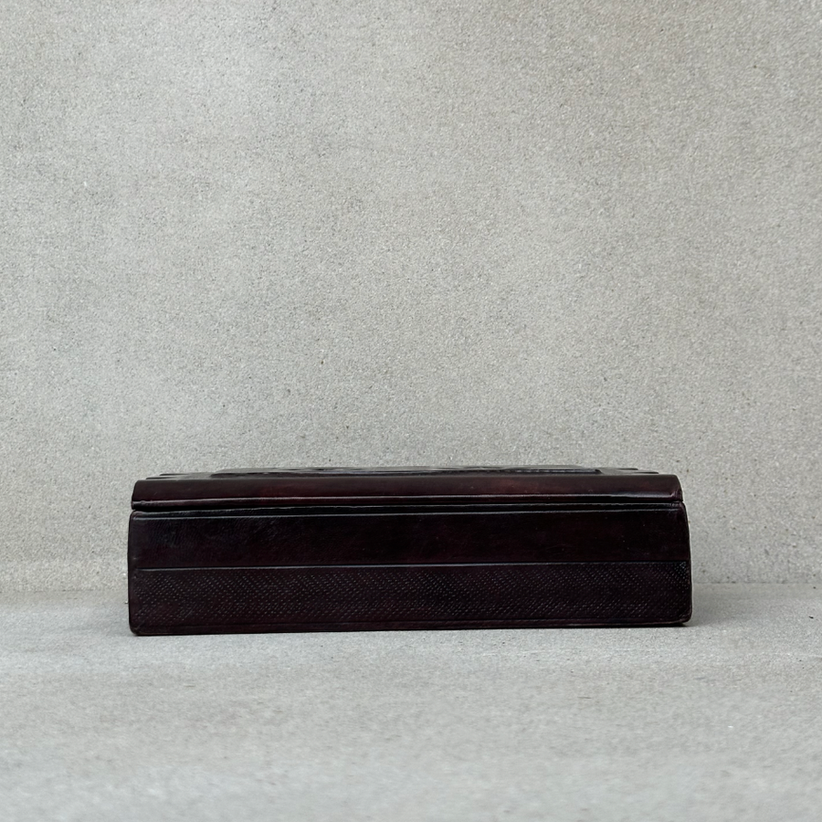 African rectangular box / Aubergine