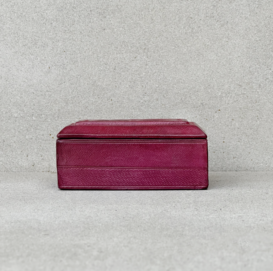 African small rectangular box / cherry