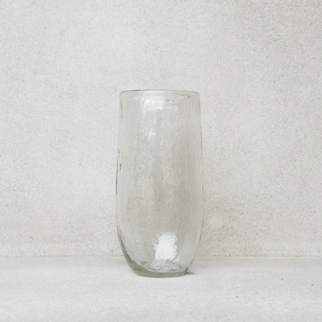 Tall Hammered Glass