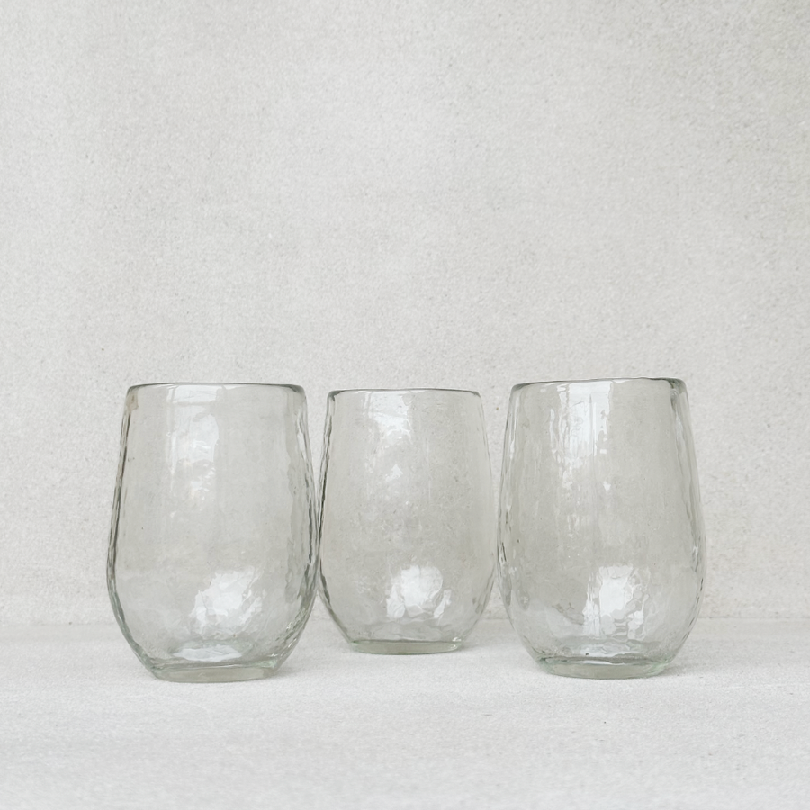 Short Hammered Glass