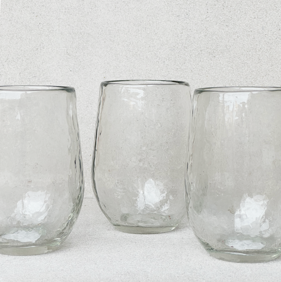 Short Hammered Glass