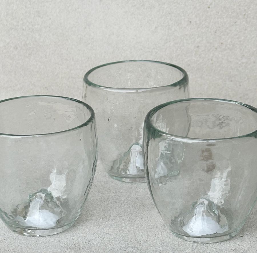Pebbled Punt Glasses - Set of 4