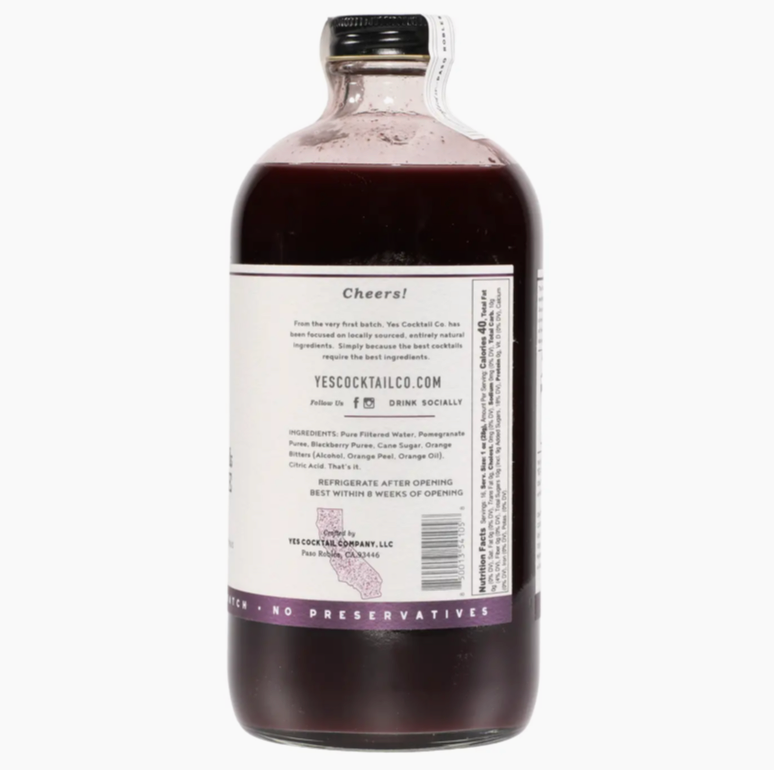 Blackberry Pomegranate Cocktail Mixer