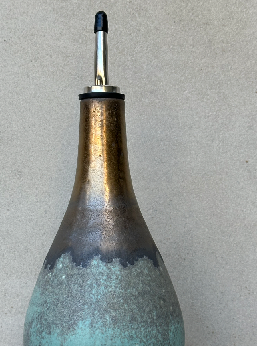 JWC Turquoise + Gold Oil Bottle