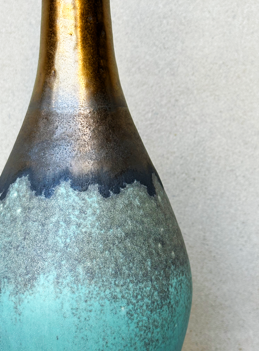 JWC Turquoise + Gold Oil Bottle