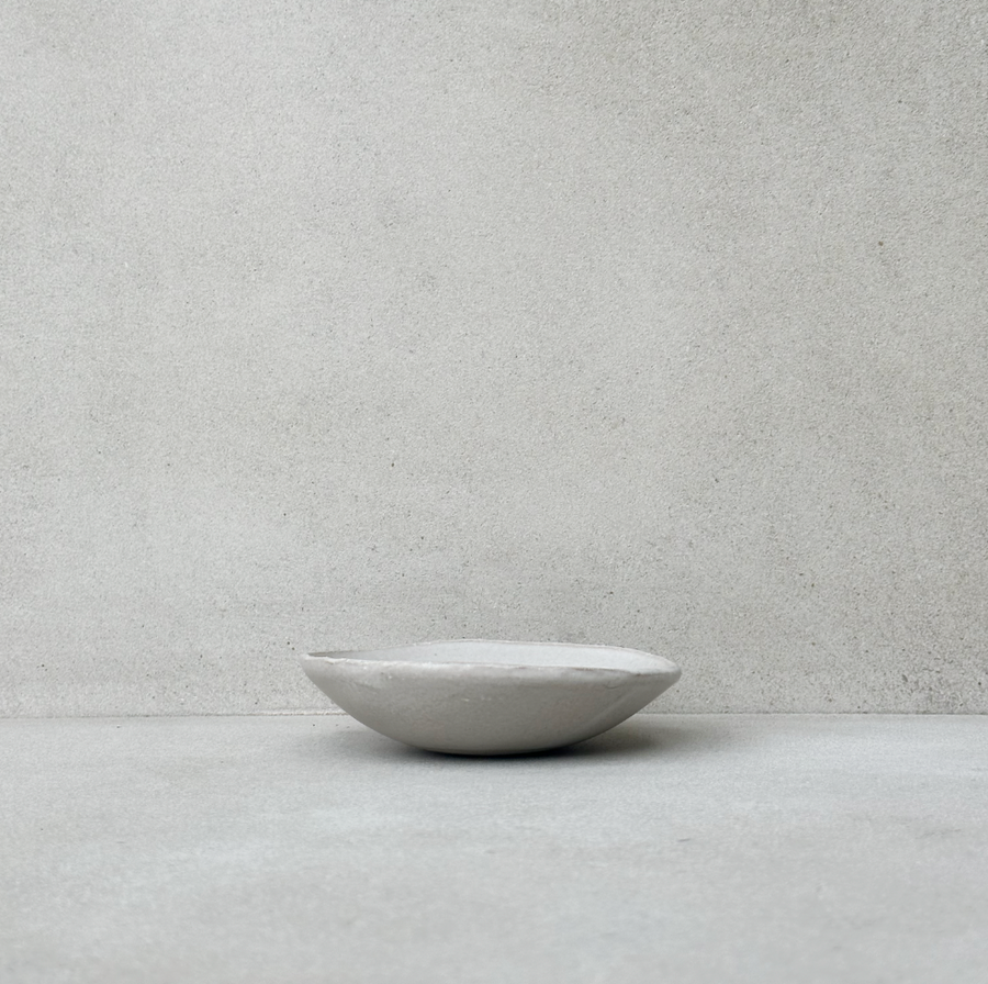 Light Gray Ceramic Smudging Bowl