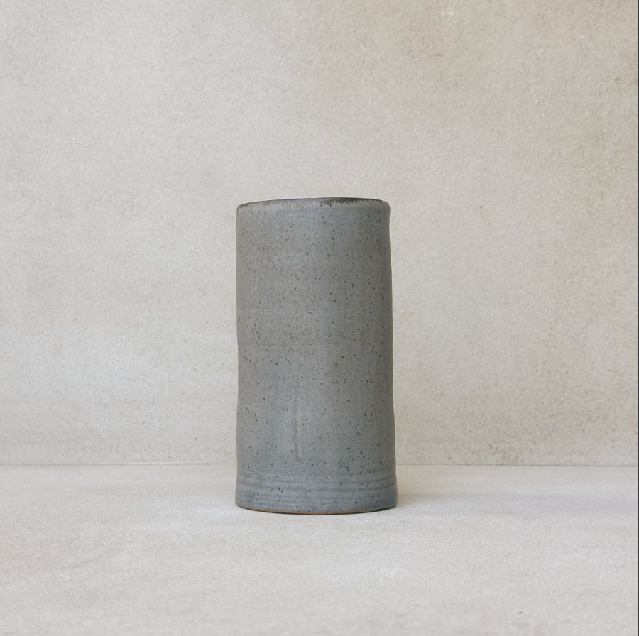 Luna Cylinder Vase in Shale