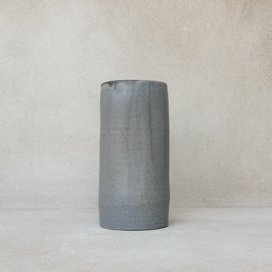 Luna Cylinder Vase in Shale