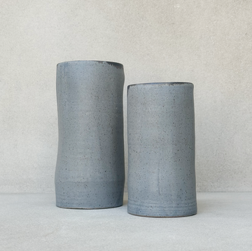 Luna Cylinder Vase in Shale