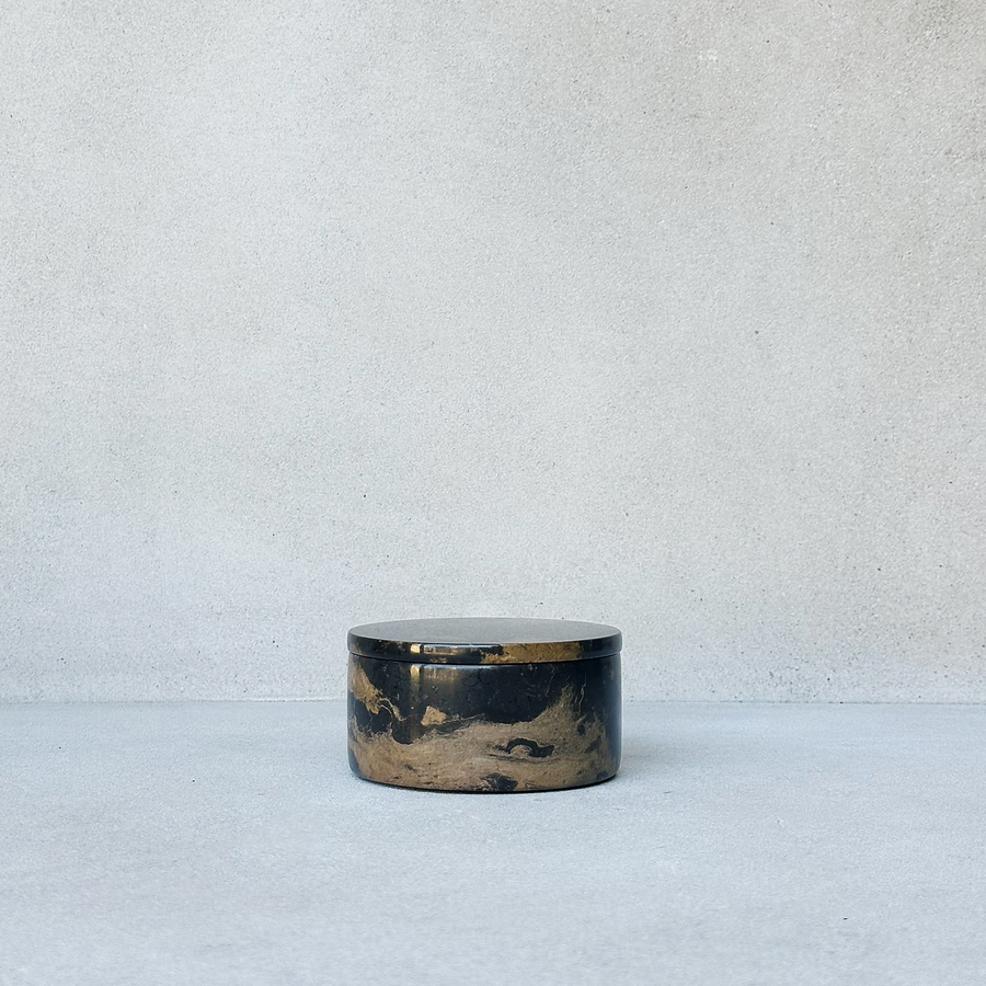 Tiger Eye Marble Round Box