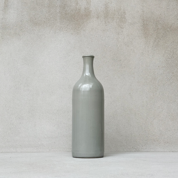 Grey Stoneware Bottle Vase
