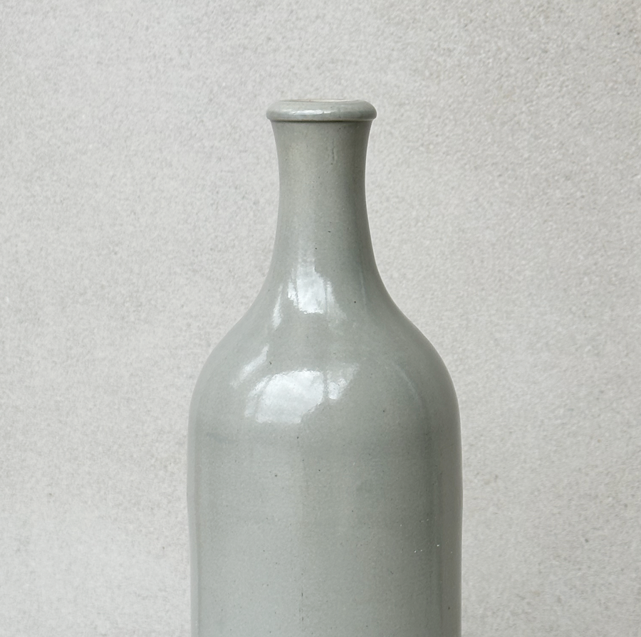 Grey Stoneware Bottle Vase