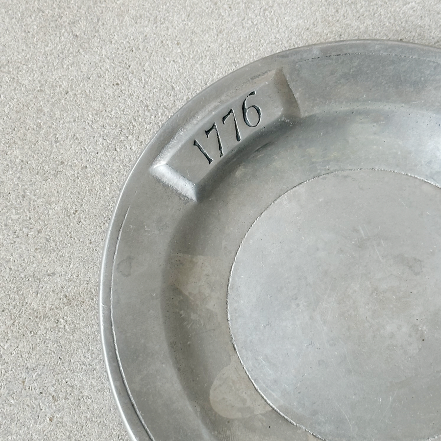 Pewter Bread and Butter Plate Bicentennial