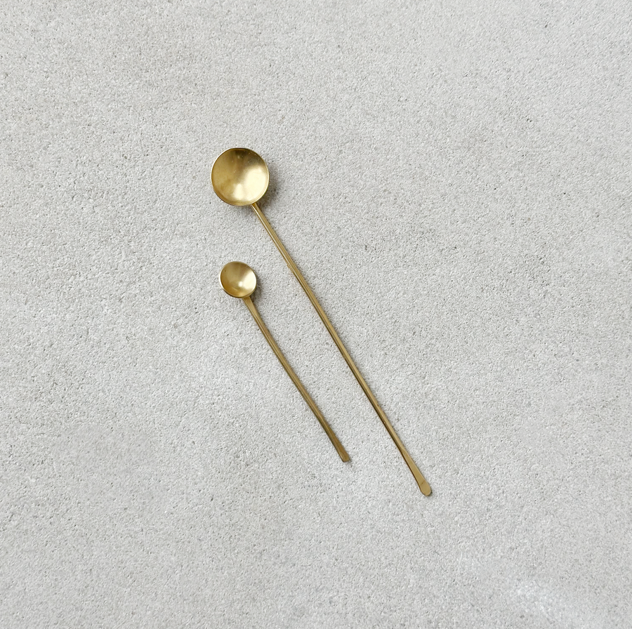 Desert Rose Brass Spoons