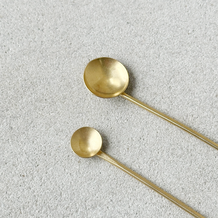 Desert Rose Brass Spoons