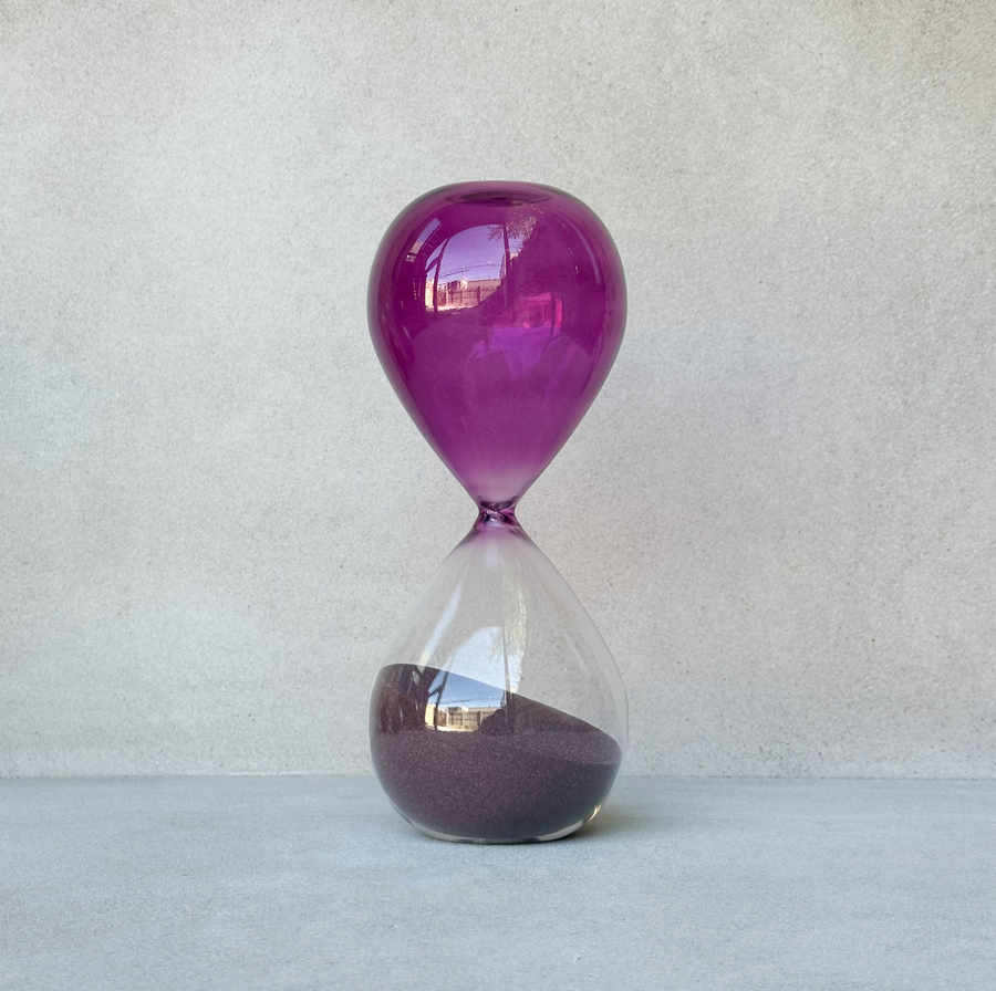 60 minute Sand Timer / Purple