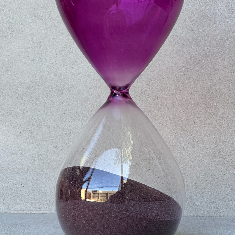 60 minute Sand Timer / Purple