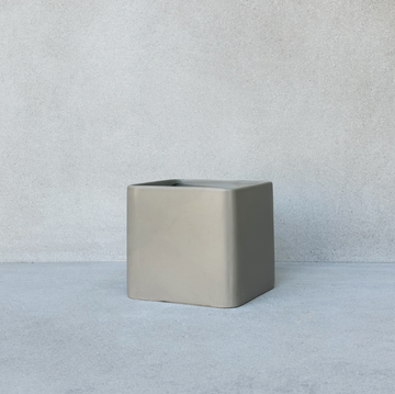 Matte Greige Square Planter